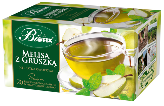 Melisa z gruszką herbatka owocowa Premium