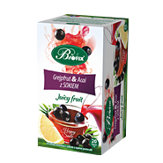 Herbata z sokiem owocowa Juicy Fruit Happy Smile Grejpfrut i acai z sokiem z czarnej porzeczki