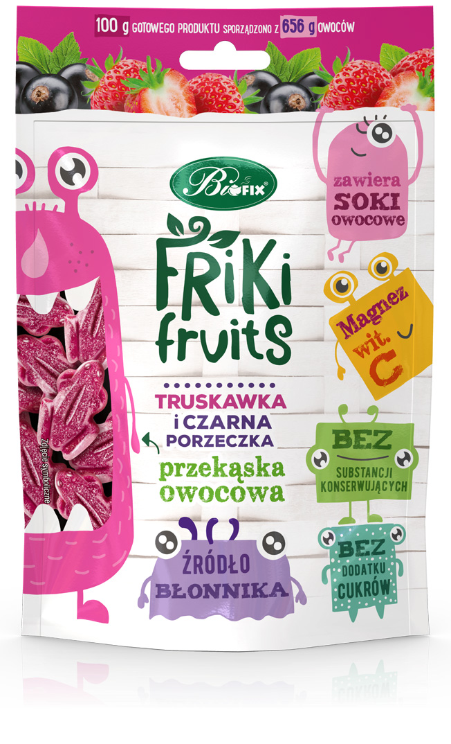 Friki Fruits Truskawka i czarna porzeczka